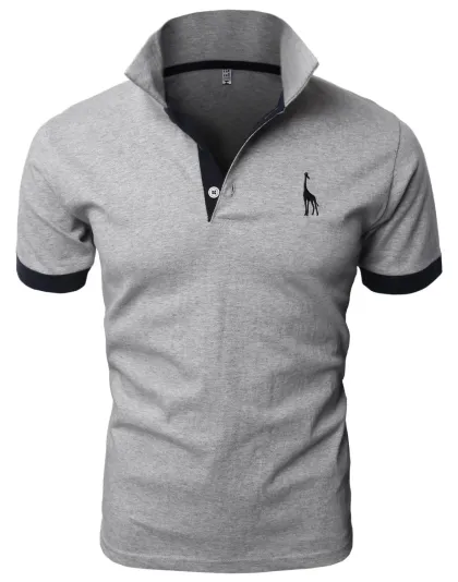 Mens Fine Cotton Giraffe Polo Shirts